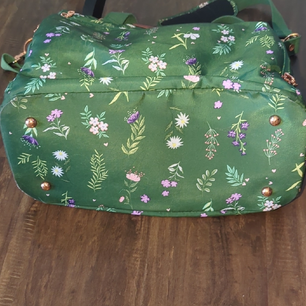 Green Floral Diaper Bag Sarah Wells - Picture 7 of 9